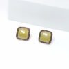 Yellow Sapphire Diamond Earrings set in 14k Gold and 925 Sterling Silver - Image 7