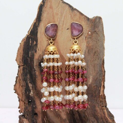 Ruby Pendant Necklace With Earrings/ Wedding Necklace Set/ Indian Necklace  Set/ Kundan Necklace Set/ Indian Kundan Jewellery - Etsy