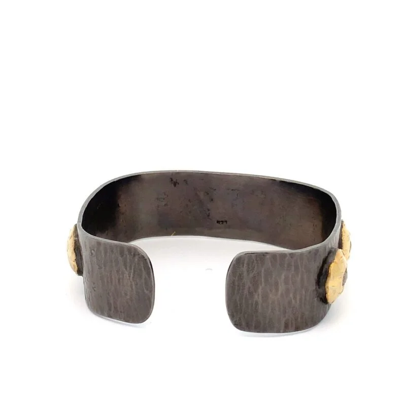 Cuff Bangle in 925 Sterling Silver with Diamonds - Image 5