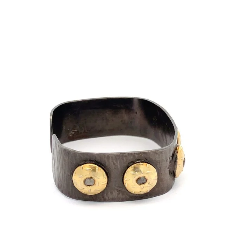 Cuff Bangle in 925 Sterling Silver with Diamonds - Image 6