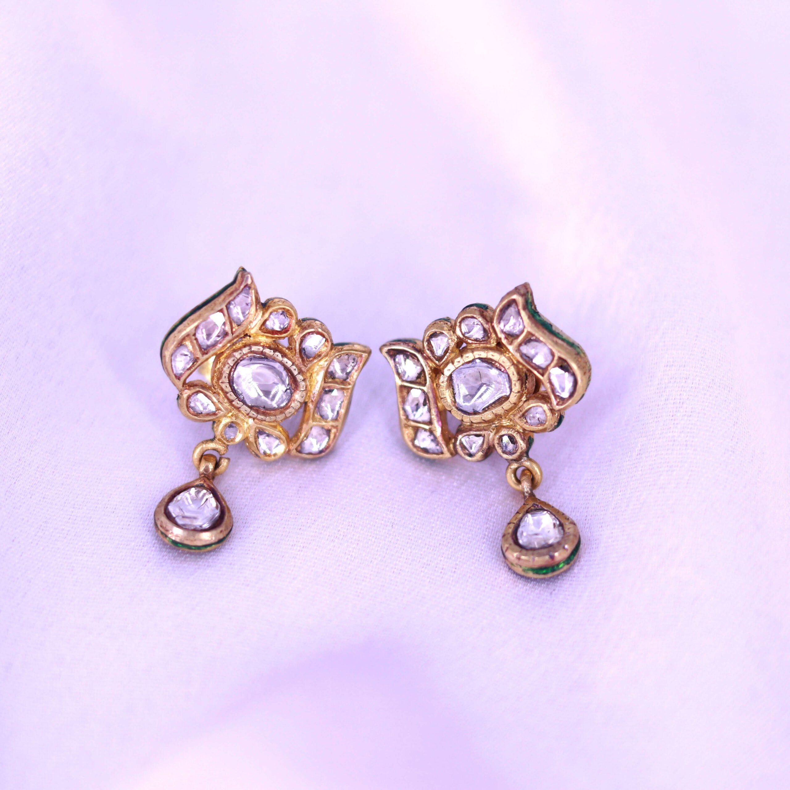 The Lotus Earring - EFIF Diamonds – EF-IF Diamond Jewellery