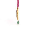 Shrinath Ji Pendant in 22k Gold with Ruby Emerald and Diamond - Image 6