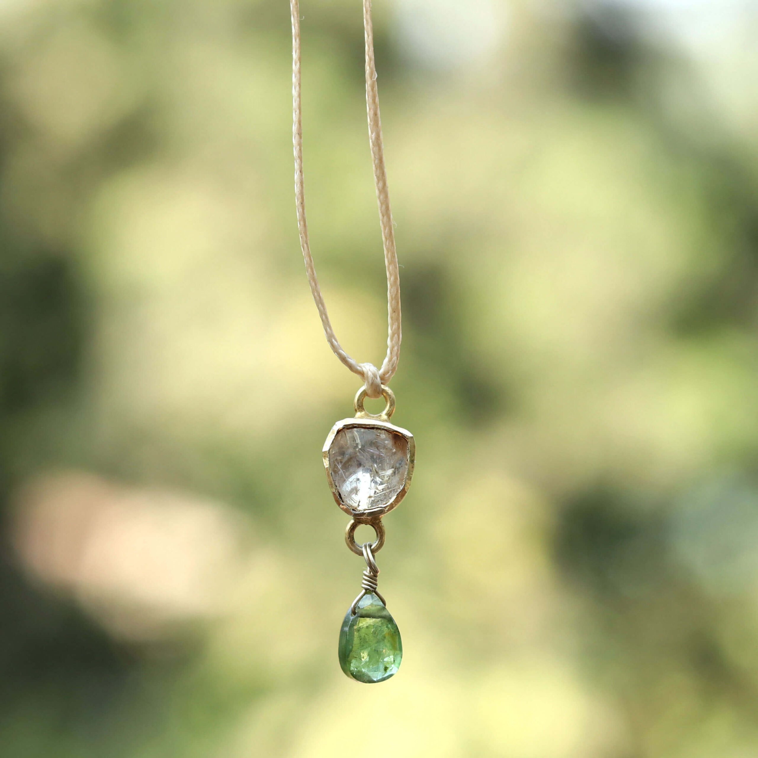 Handmade Layered Necklaces, Green Rosary, Green Stone Necklace, Chain  Necklace, Simple Necklace, Gift for Her, Made From Sterling Silver 925 -  Etsy
