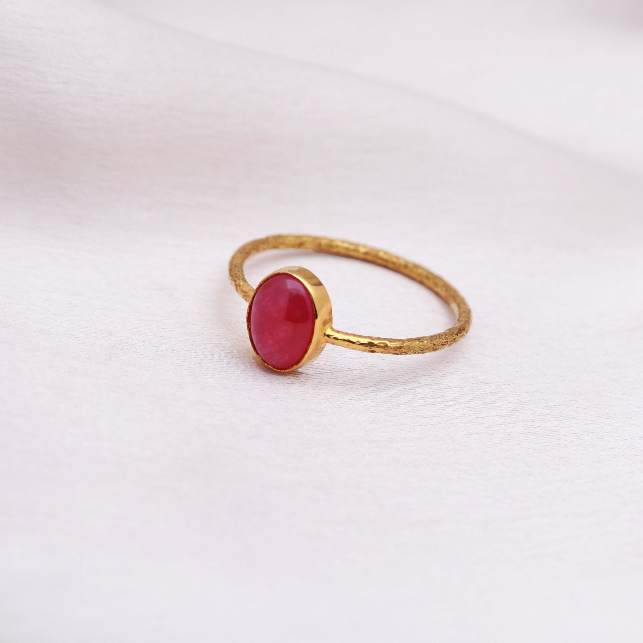 Radiant oval shaped star ruby sterling silver ring
