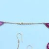 Necklace with Earrings in 18K Gold with Ruby Gemstone - Image 5