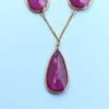 Necklace with Earrings in 18K Gold with Ruby Gemstone - Image 6