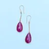 Necklace with Earrings in 18K Gold with Ruby Gemstone - Image 7