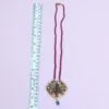 Shrinath Ji Pendant in 22k Gold with Ruby Emerald and Diamond - Image 8