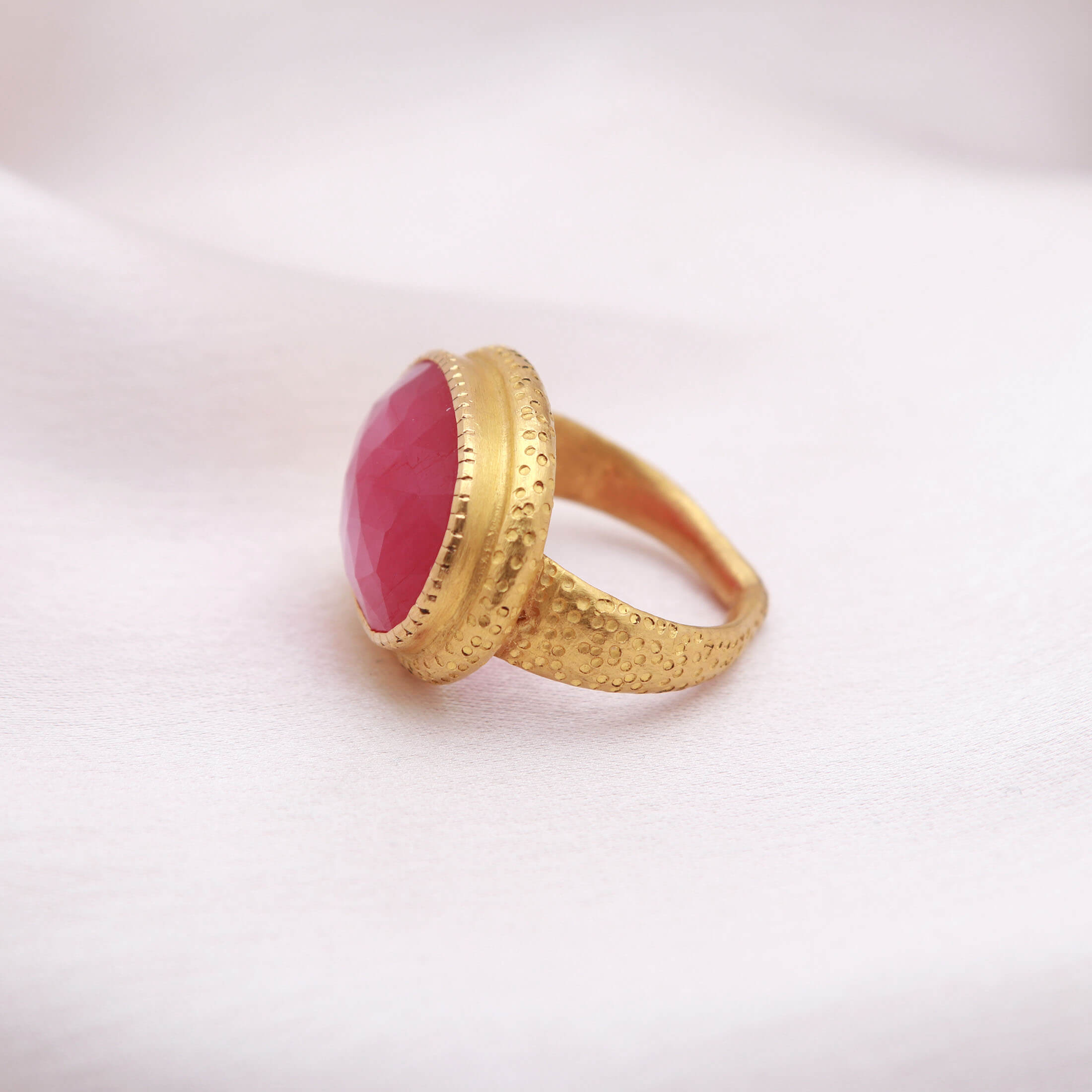 Ruby Gemstone Ring in 22k Gold – Tempus Gems