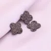 Club Design Charm in 925 Sterling Silver with Pave Diamonds - Image 6