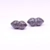 Round Bead in 925 Sterling Silver with Pave Pink Sapphire
