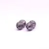 Round Bead in 925 Sterling Silver with Pave Pink Sapphire - Image 2