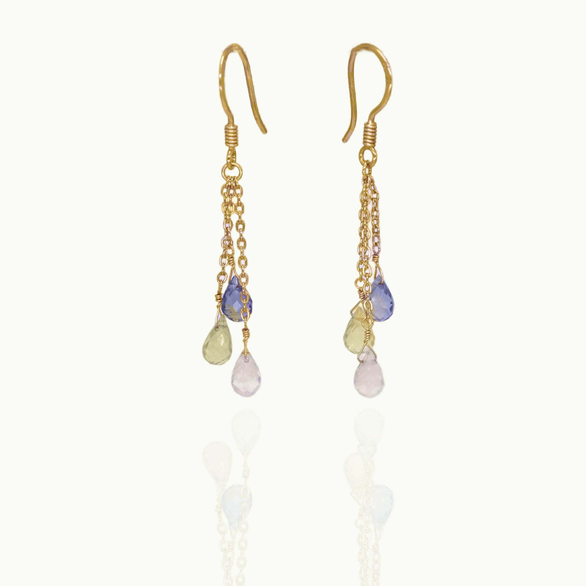 Multicolor Hoop Diamond and Gem Earrings | Carnaval | Brilliant Earth