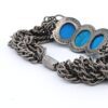 Turquoise and Pave Diamond Bracelet in 925 Sterling Silver along with Brass chain and Magnetic clasp - Image 4