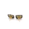 Yellow Sapphire Diamond Earrings set in 14k Gold and 925 Sterling Silver - Image 5