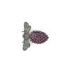 Fly Design Pendant in 925 Sterling Silver with Ruby and Pave Diamonds - Image 6