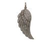 Angel Wings Design Pendant in 925 Sterling Silver with Pave Diamonds - Image 6