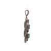 Emerald and Pave Diamond Pendant in 925 Sterling Silver - Image 5