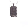 Pendant in 925 Sterling Silver with Baguette and Pave Diamonds - Image 4