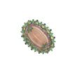 Pendant cum Broach with Quartz, Sapphire, Ruby and Emerald in 14k Gold and 925 Sterling Silver - Image 4