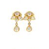 Earrings in 22K Gold with Rosecut Diamonds - Image 2