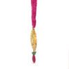 Religious Photo Pendant in 22k Gold with Rosecut Diamond and Ruby Gemstone in Ruby String - Image 6