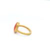 Coral Gemstone Ring in 22k Gold - Image 3